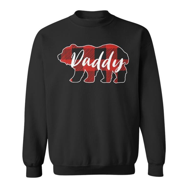 Buffalo Plaid Daddy Bear Fathers Day Gifts V2 Sweatshirt