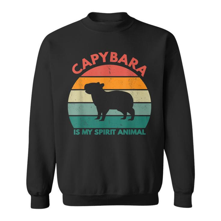Capybara Is My Spirit Animal - Funny Inspirational Pet Lover  Men Women Sweatshirt Graphic Print Unisex