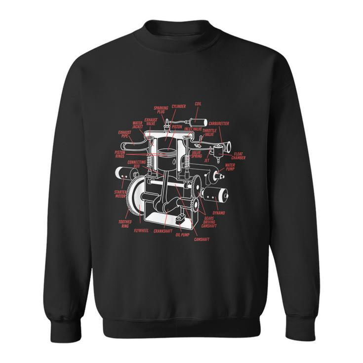 Car Engine Mechanic Sweatshirt