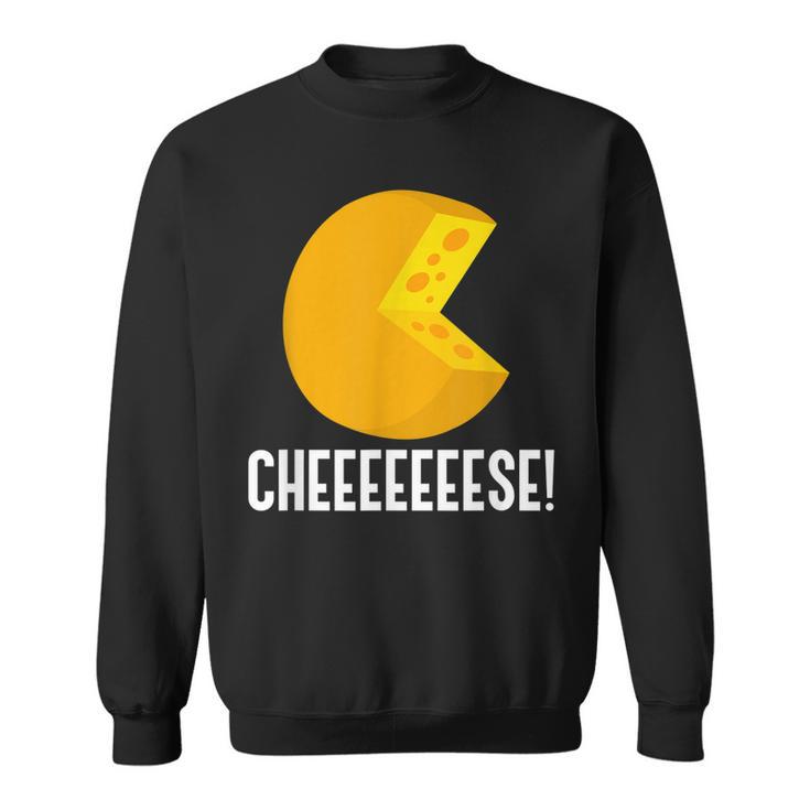 Cheeeeese Ironisches Zitat Käserei Bio-Lebensmittel Sweatshirt