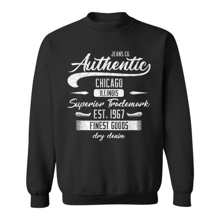 Chicago Illinois 1967 Vintage Geburtstags-Sweatshirt, Authentischer Look