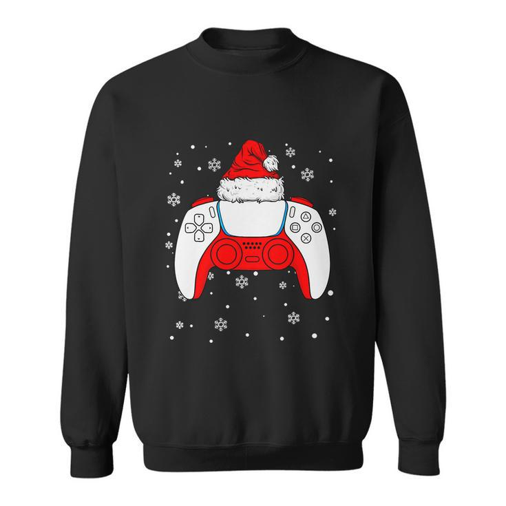 Christmas Santa Gamer Controller Boys Teens Gaming Xmas Sweatshirt