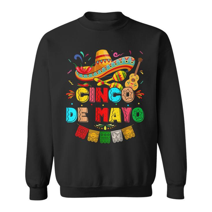 Cinco De Mayo Lets Fiesta 5 De Mayo Squad Fiesta Mexican  Sweatshirt