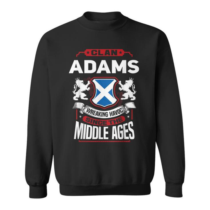 Clan Adams Scottish Surname Family Reunion Scotland  Men Women Sweatshirt Graphic Print Unisex
