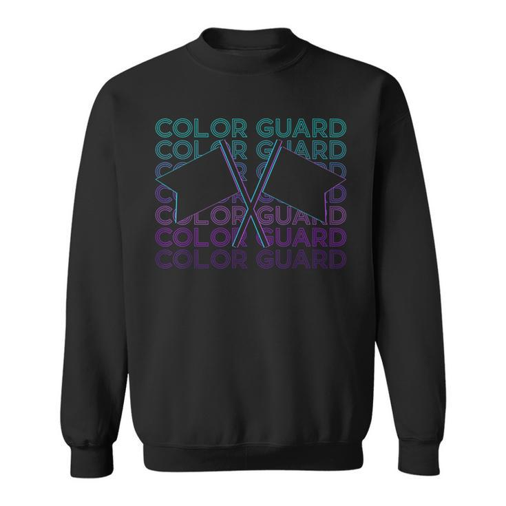 Color Guard Colour Guard Retro  Sweatshirt