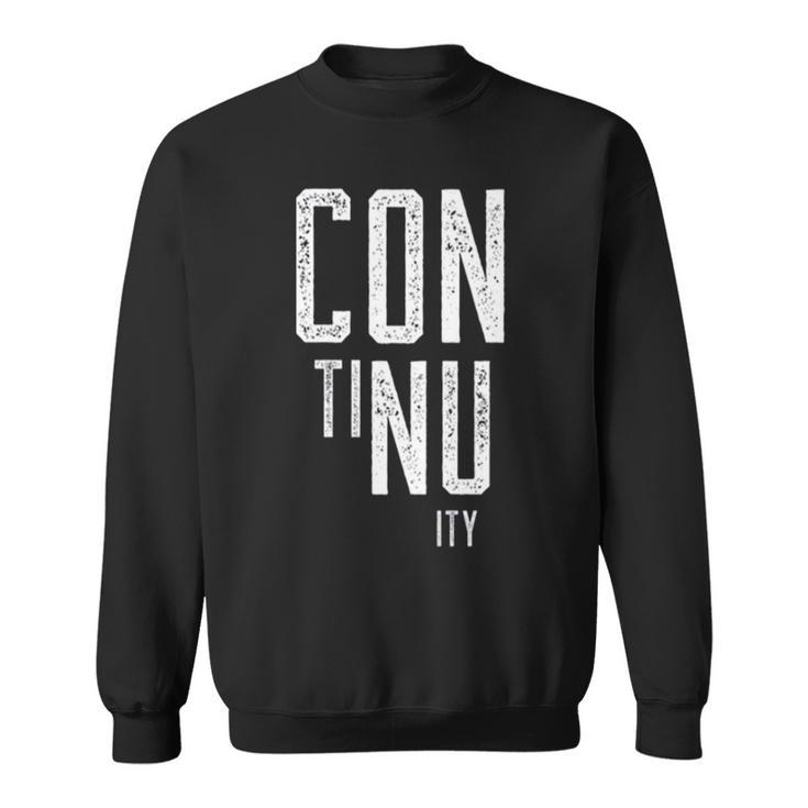 Continuity Typographic Design Sweatshirt