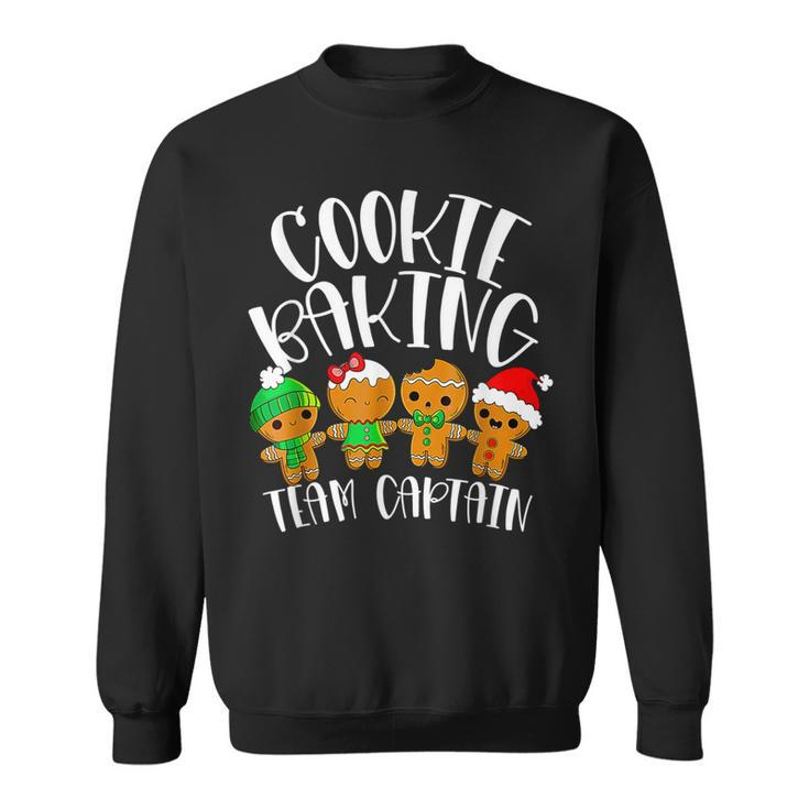 Cookie Baking Team Captain Xmas Bakers Gingerbread Men Women Sweatshirt Graphic Print Unisex