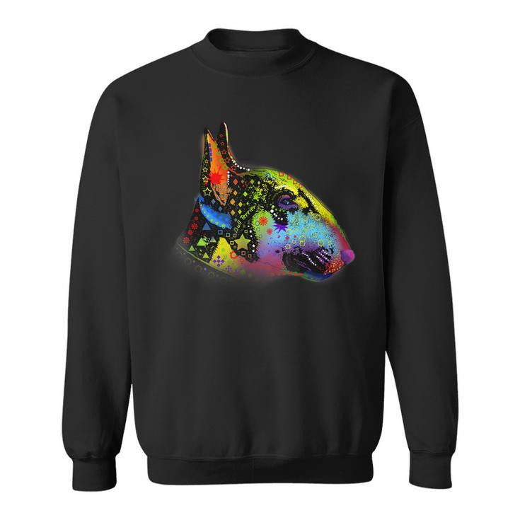 Cool Bull Terrier Hippie Style  Sweatshirt