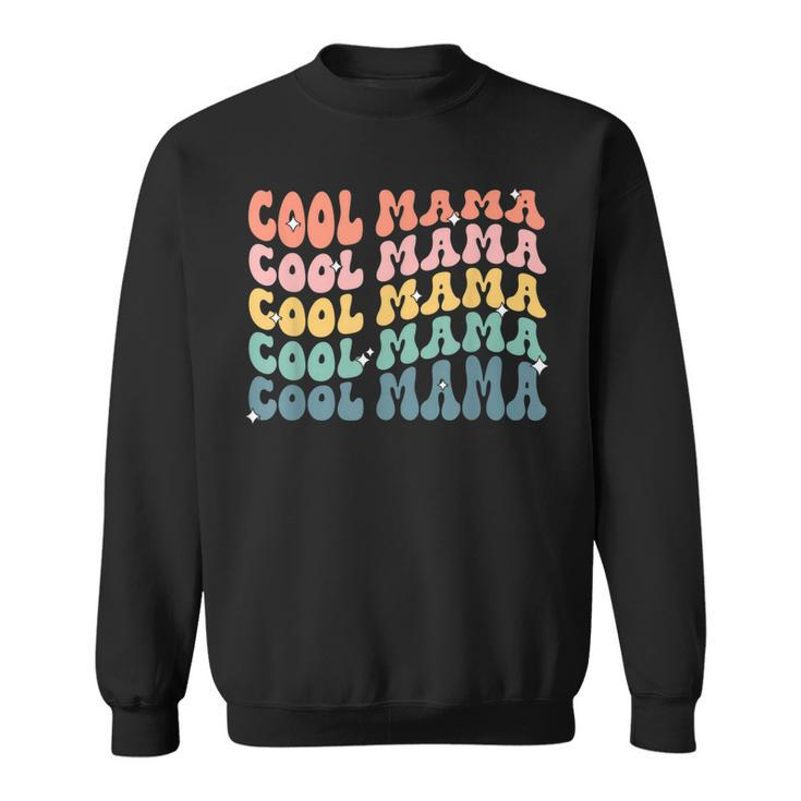 Cool Mama Retro Mothers Day New Mom Pregnancy Announcement  Sweatshirt
