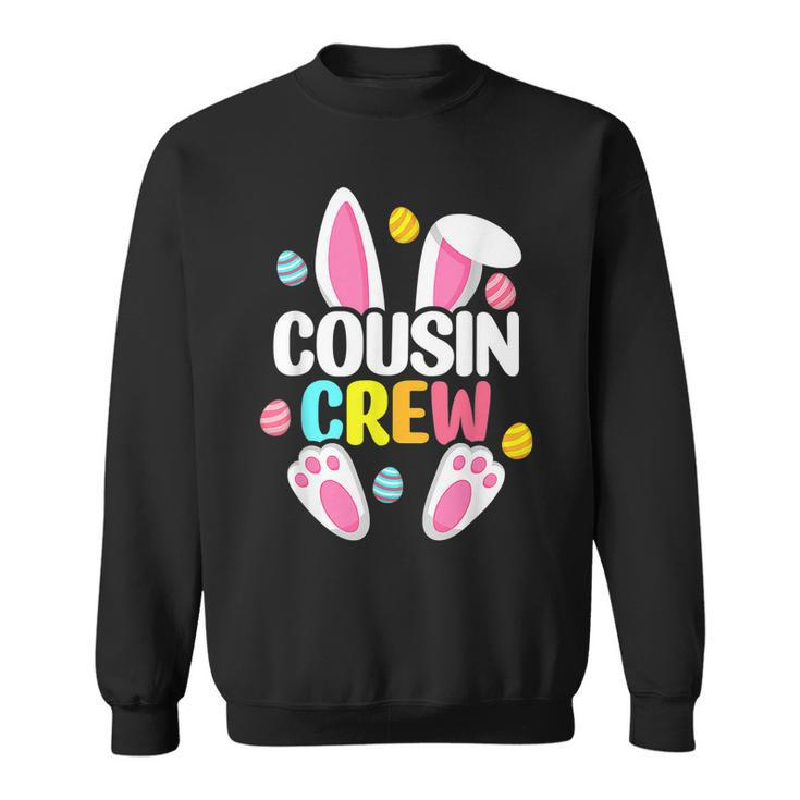 Cousin Crew Easter Bunny Happy Easte Family Matching Toddler  Sweatshirt