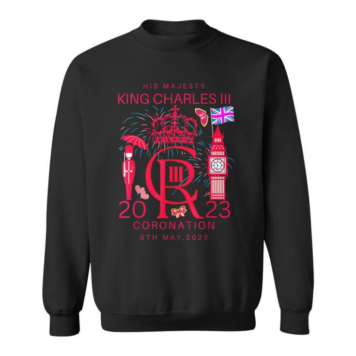 Cr Iii King Coronation May 2023 Royal Family British Flag Sweatshirt
