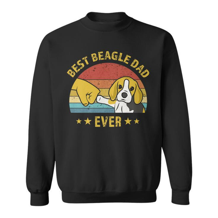 Cute Best Beagle Dad Ever Retro Vintage Gift Puppy Lover   V2 Sweatshirt
