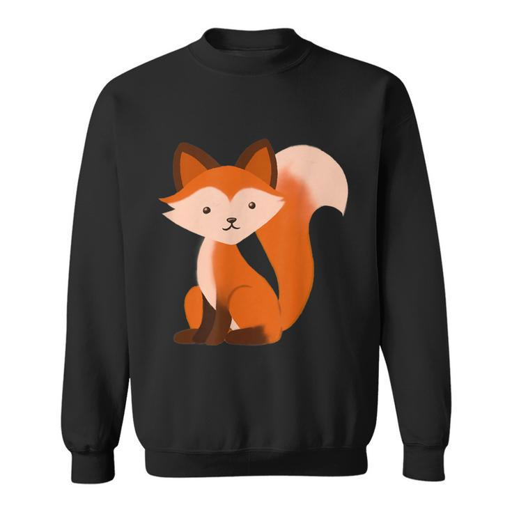 Cute Fox - Adorable Illustration - Classic  Sweatshirt