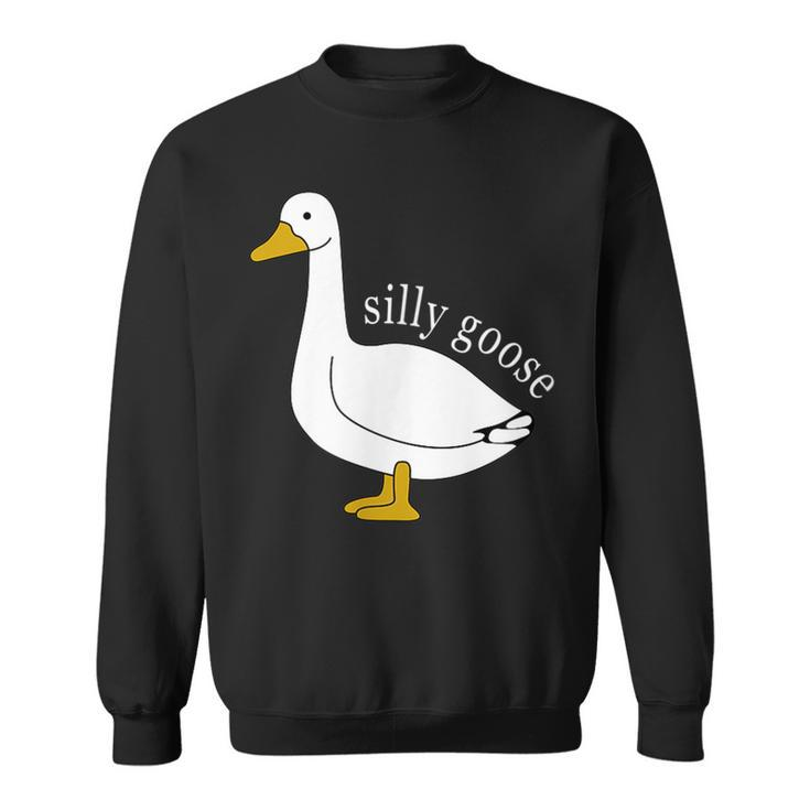 Cute Silly Goose Ugly Xmas Funny Goose Trendy Clothing  Sweatshirt