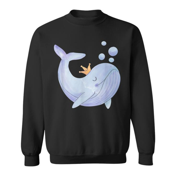 Cute Whale - Illustration - Classic  Sweatshirt