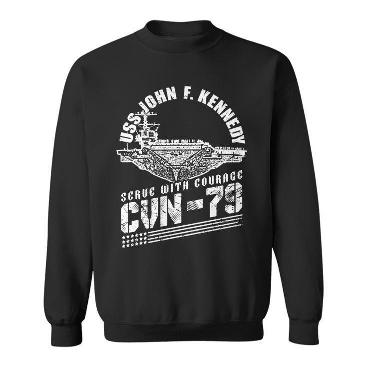 Cvn79 Uss John F Kennedy Aircraft Carrier Navy Cvn-79 Sweatshirt