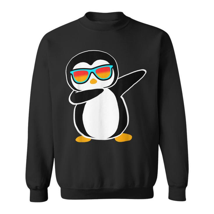 Dabbing Penguin  Cute Animal Birthday Party Gift  Sweatshirt