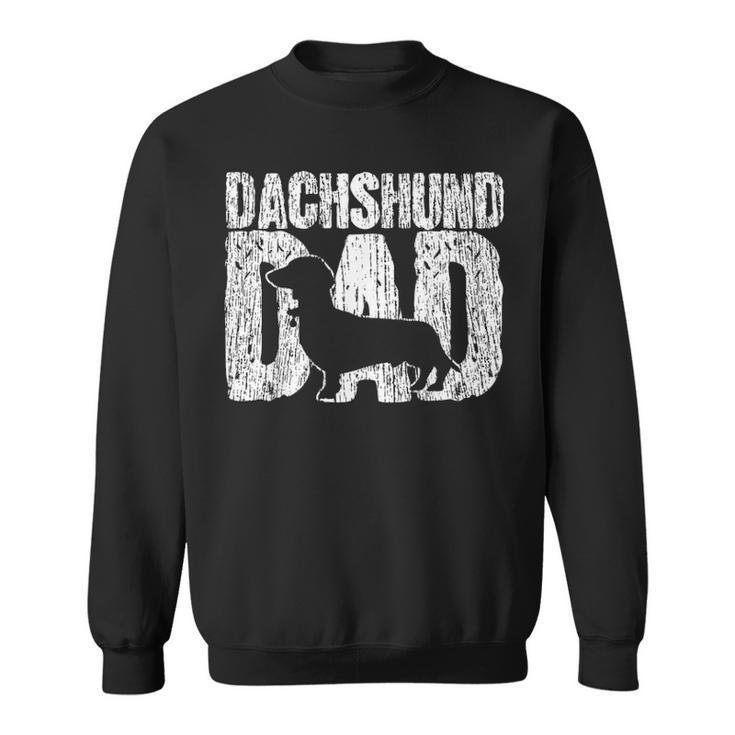 Dachshund Dad Wiener Father Fathers Day Vintage Gift Sweatshirt
