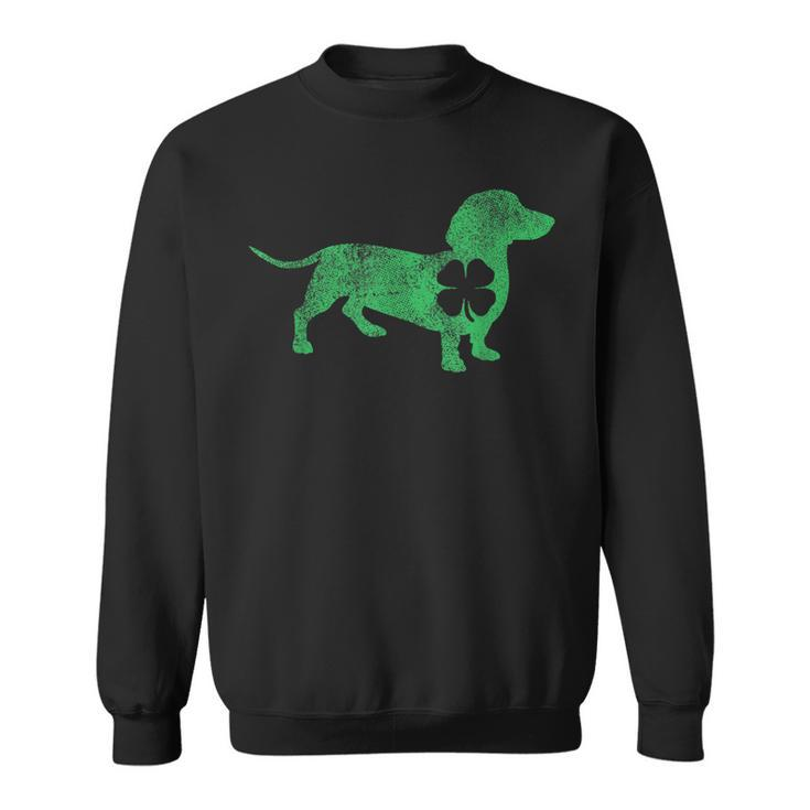 Dachshund Dog Shamrock St Patricks Day Saint Paddys Irish  Sweatshirt