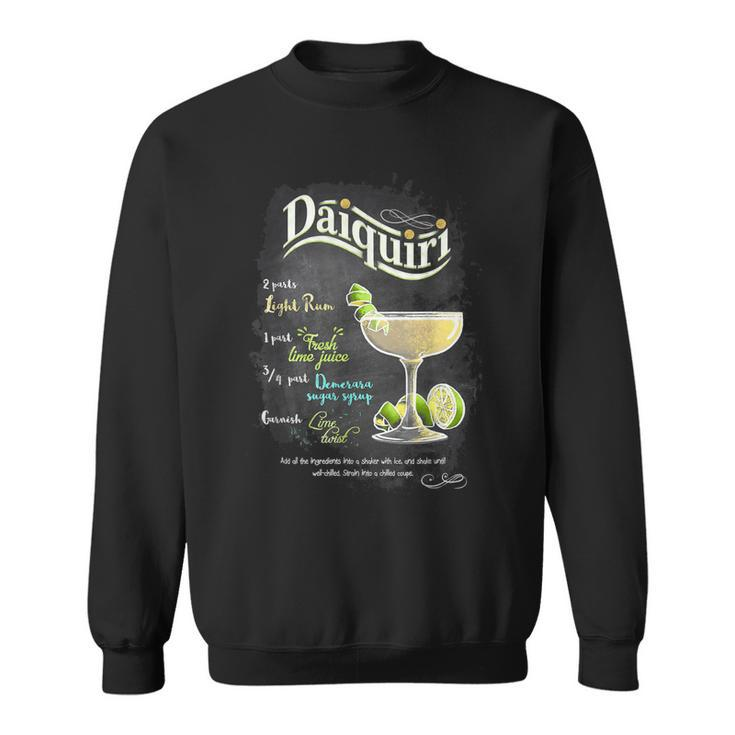 Daiquiri Cocktail Happy Mixologist Hour Bartender Men Women Sweatshirt Graphic Print Unisex