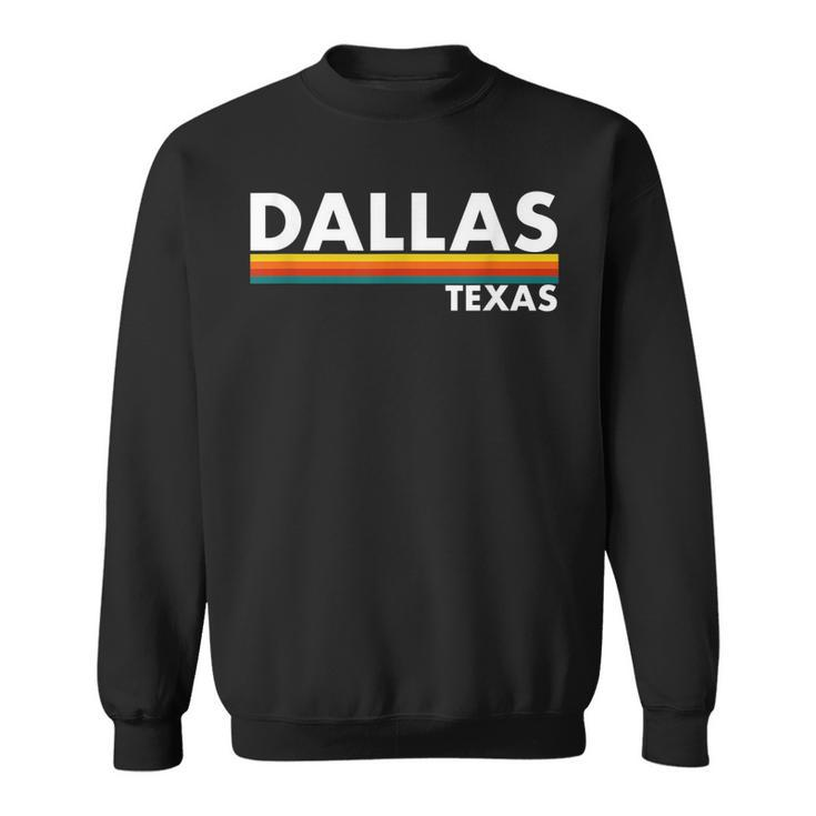 Dallas - Texas - Throwback Design - Classic  Sweatshirt