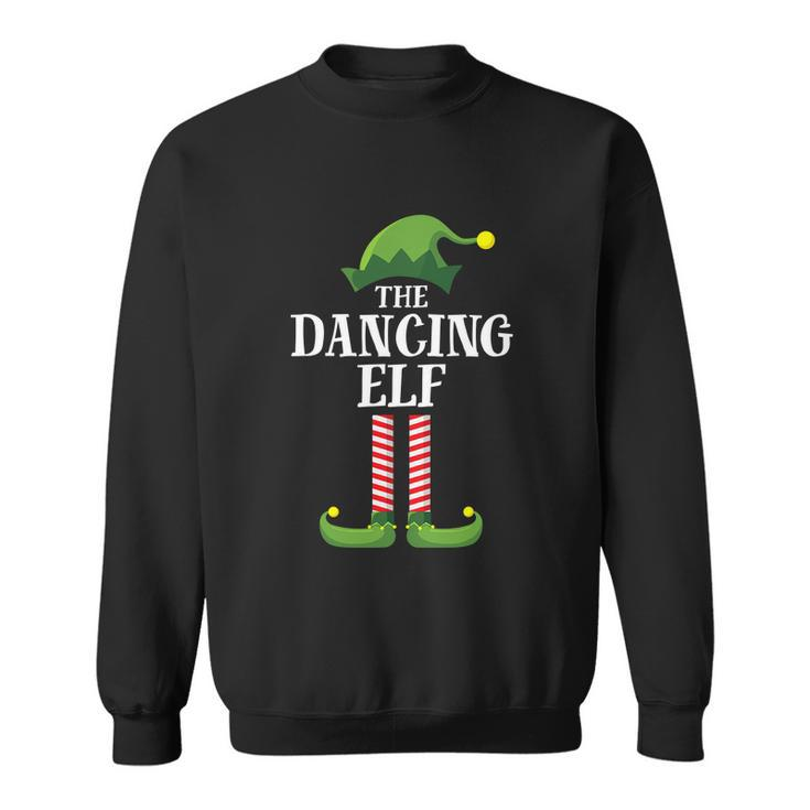 Dancing Elf Matching Family Group Christmas Party Pajama Sweatshirt