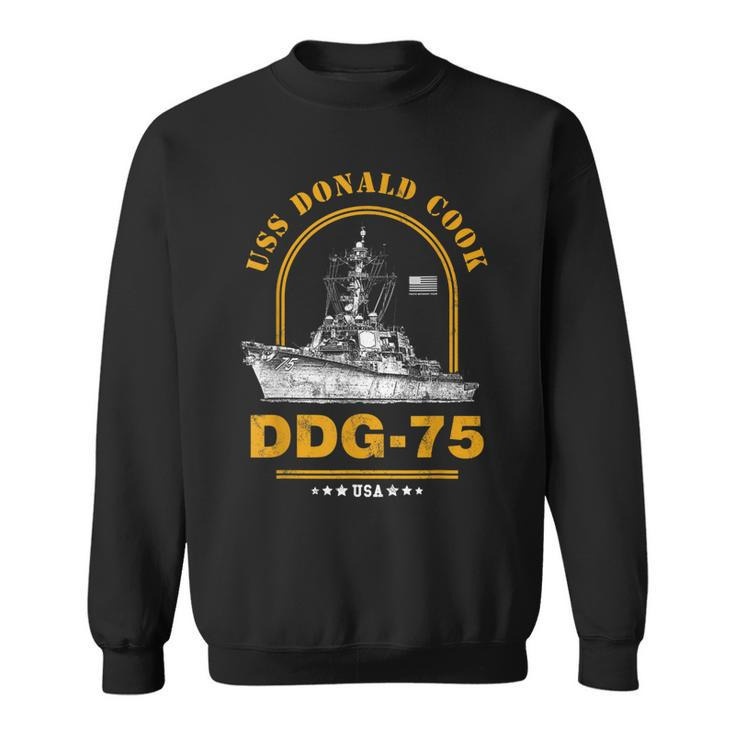 Ddg-75 Uss Donald Cook  Sweatshirt