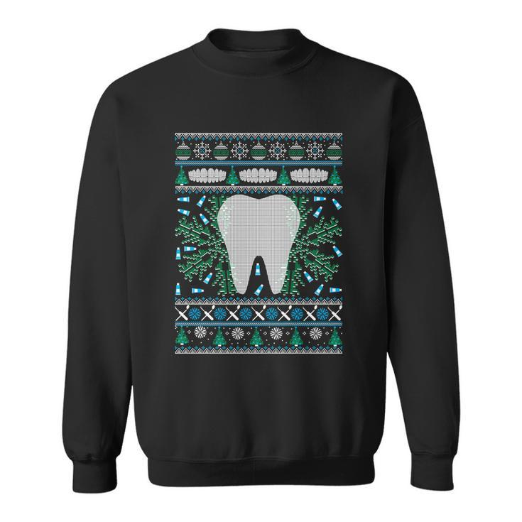 Dental Hygienist Ugly Christmas Cool Gift Funny Holiday Cool Gift Sweatshirt