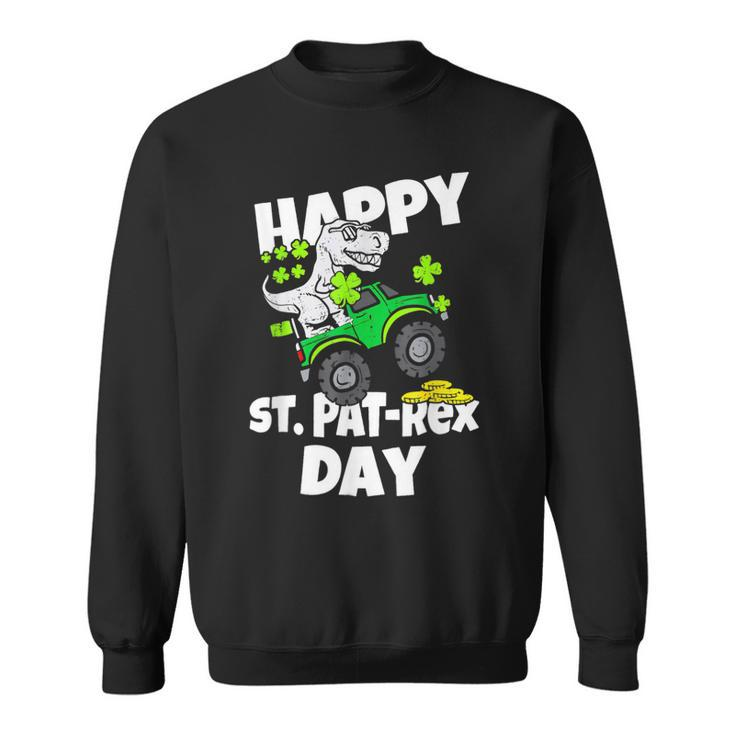 Dinosaur Monster Truck Happy St Pat T Rex Day St Patrick Day  Sweatshirt