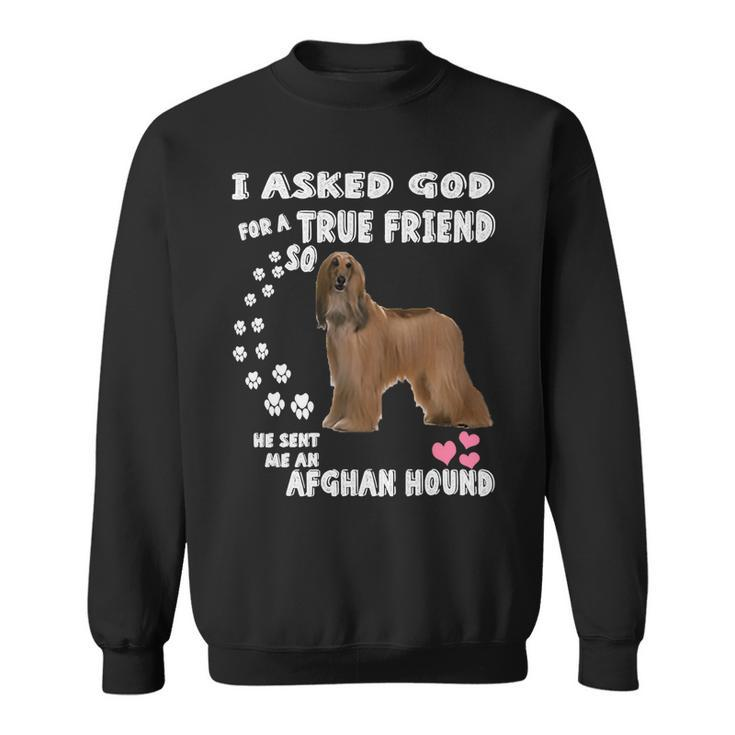 Dog Afghan Hound Gifts Afghan Hound Lovers Cute Afghan Hound Puppy Pet Sweatshirt