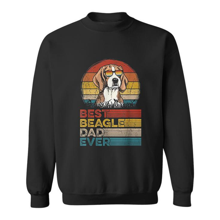 Dog Vintage Best Beagle Dad Ever Gifts Lover Men Women Sweatshirt Graphic Print Unisex