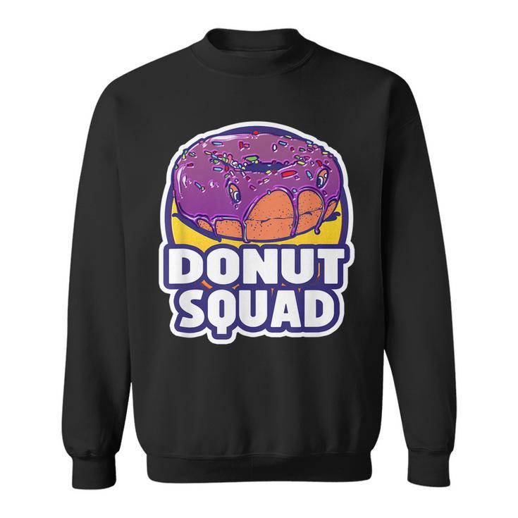 Donut Squad Retro Funny Baked Fried Donuts Party Sweatshirt