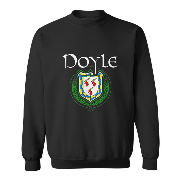 Doyle Surname Irish Last Name Doyle Family Crest Men Women Sweatshirt Graphic Print Unisex