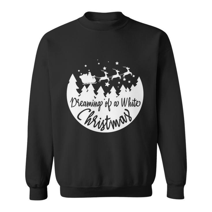 Dream Of A White Christmas Funny Reindeer Car Xmas Sweatshirt
