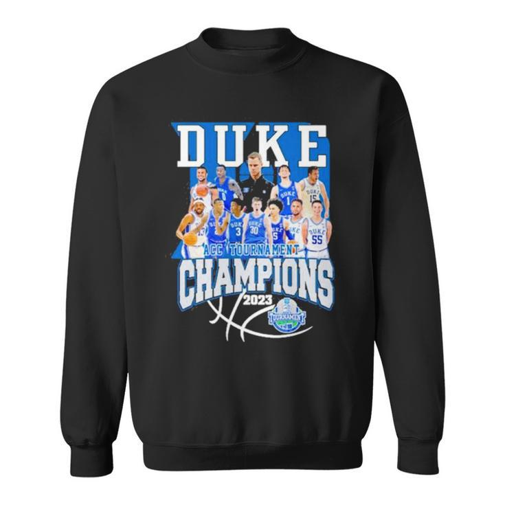 Duke Team 2023 Acc Men’S Basketball Tournament Champions Sweatshirt