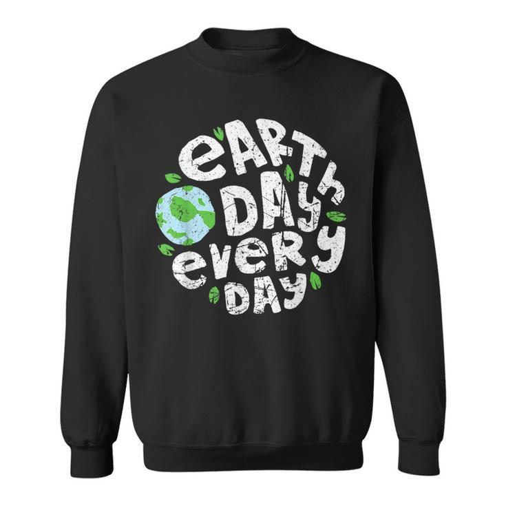 Earth Day Everyday World Earth Day Conservation Vintage  Sweatshirt