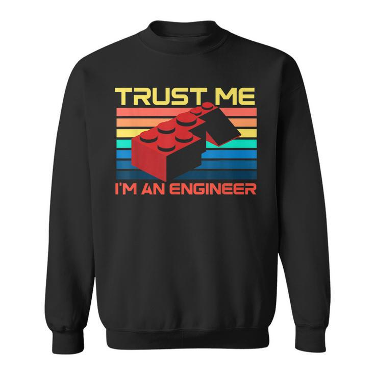 Engineer Master Builder Building Blocks Bricks Bricklayer  Sweatshirt