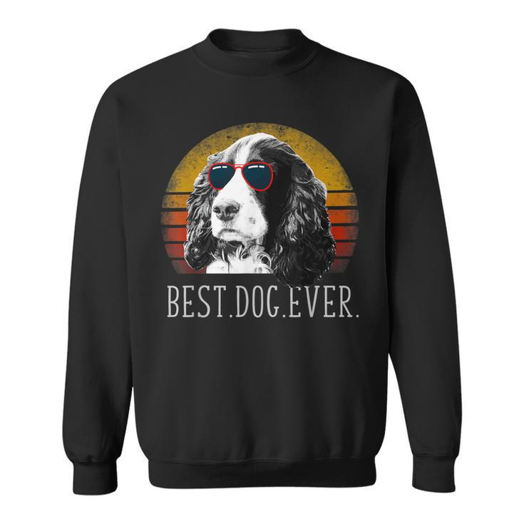 English Springer Spaniel Retro Best Dog Lover Ever Sweatshirt