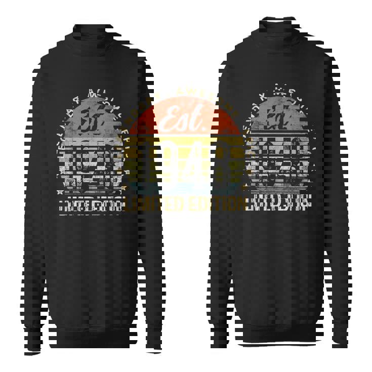 Est 1948 Limited Edition 75Th Birthday Vintage 75 Year Old Sweatshirt Est 1948 Limited Edition 75Th Birthday Vintage 75 Year Old Sweatshirt