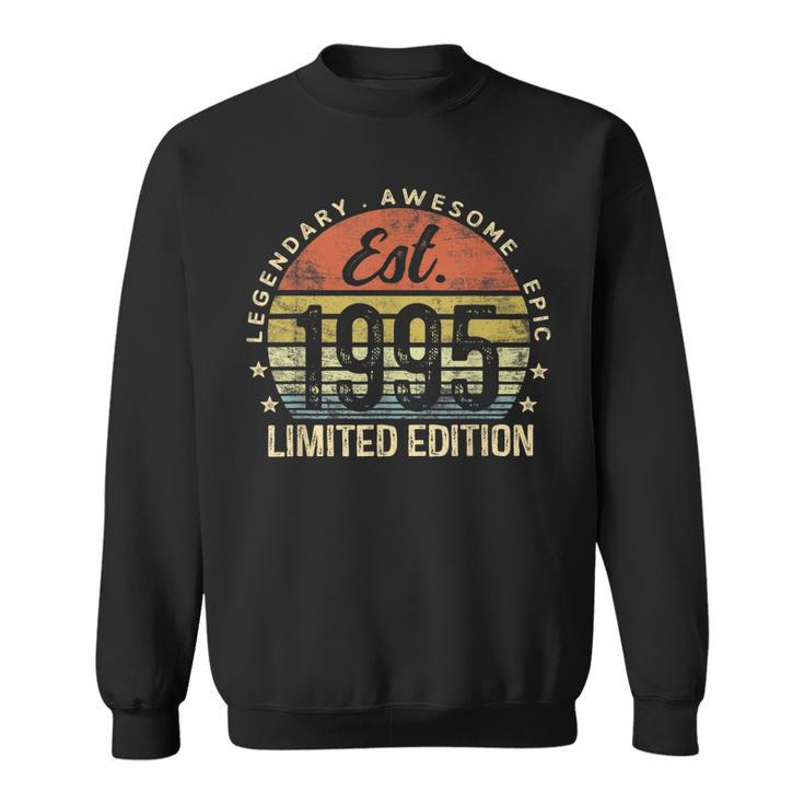 Est 1995 Limited Edition 28Th Birthday Vintage 28 Year Old  Sweatshirt