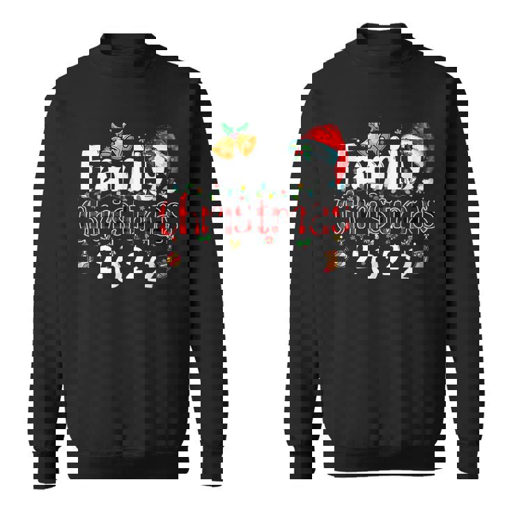 Family Christmas 2022 Matching Pajamas Squad Santa Elf Funny  V3 Men Women Sweatshirt Graphic Print Unisex