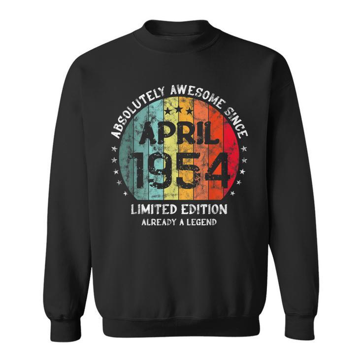 Fantastisch Seit April 1954 Männer Frauen Geburtstag Sweatshirt