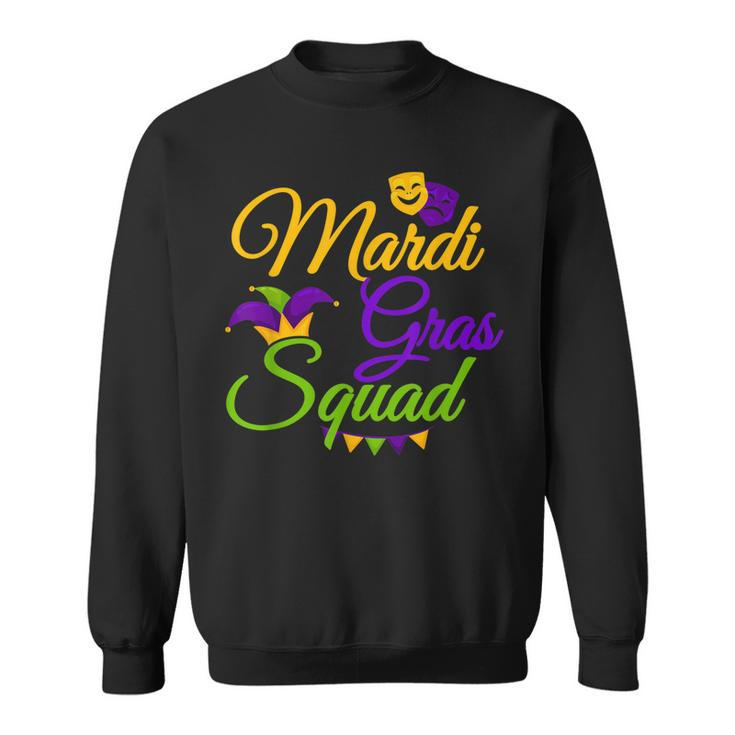 Fat Tuesday Matching Mardi Gras Squad Sweatshirt