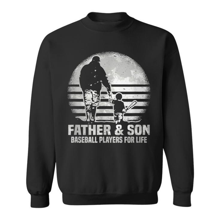 Father And Son Baseball Matching Dad Son  Sweatshirt