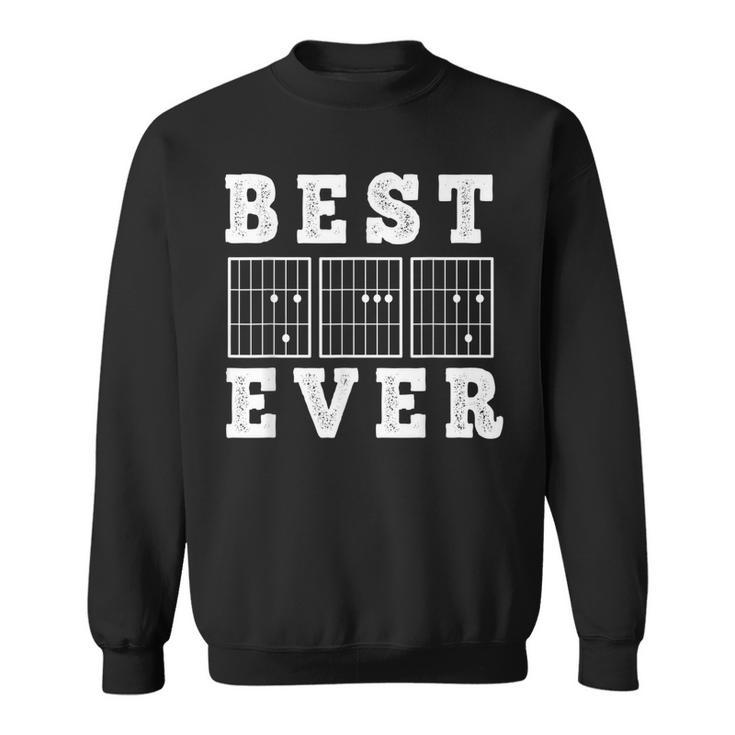 Fathers Day Gifts For Guitarist Guitar Chord Best Dad Ever Gift For Mens Sweatshirt