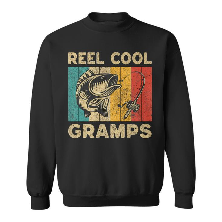 Fathers Day Present Funny Fishing Reel Cool Gramps   Sweatshirt