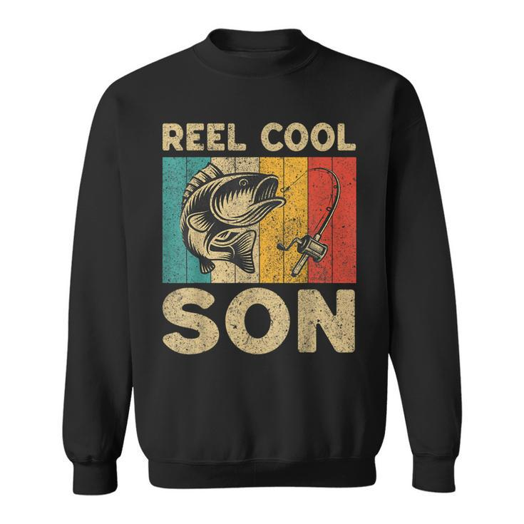Fathers Day Present Funny Fishing Reel Cool Son  Sweatshirt