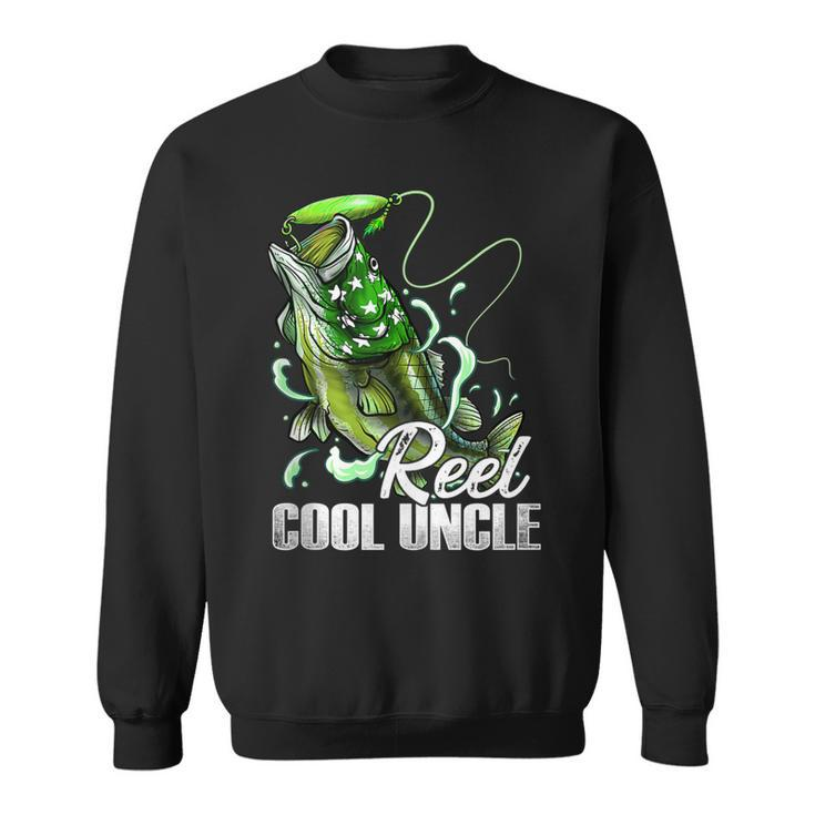 Fathers Day  Reel Cool Uncle Fishing Dad Daddy Fathers  Sweatshirt