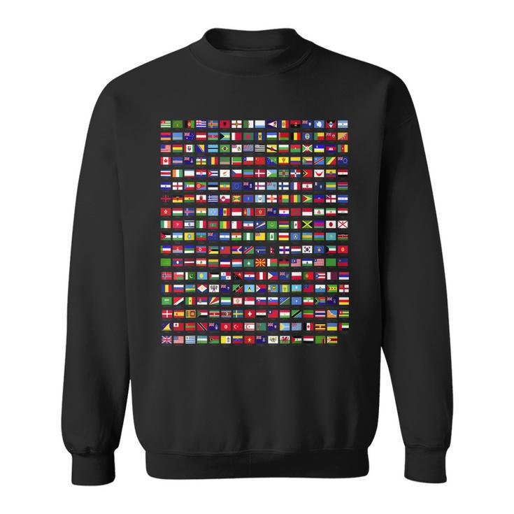 Flags Of The Countries Of The World 287 Flag International  Sweatshirt