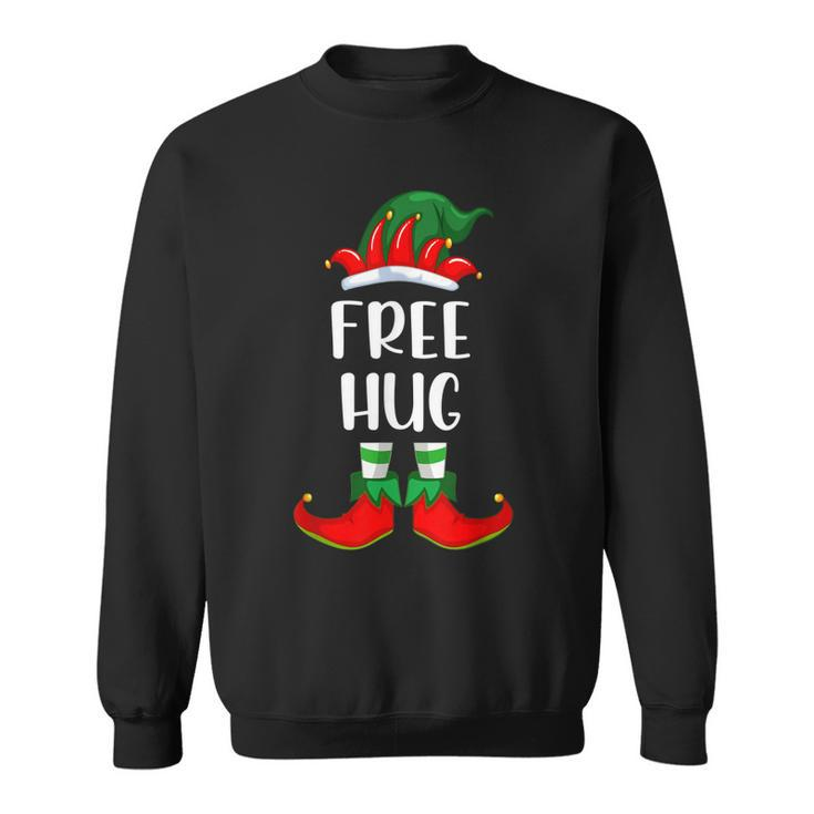 Free Hug Christmas Elf Buddy Matching Family Pajama  V2 Men Women Sweatshirt Graphic Print Unisex